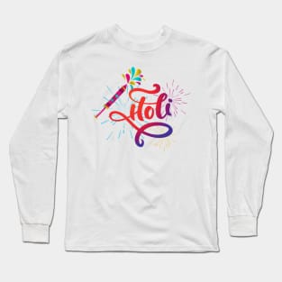 Holi Day Delight, Colorful Celebrations, holi festival Long Sleeve T-Shirt